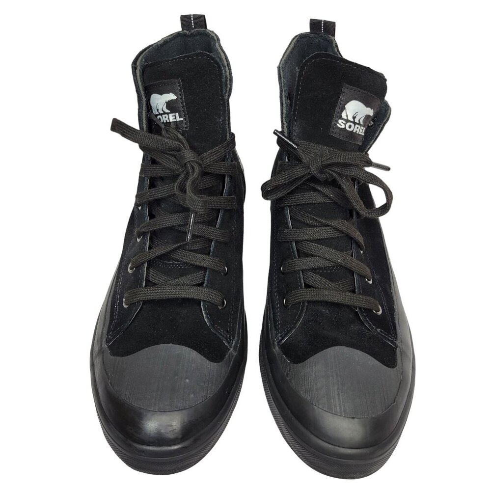 SOREL METRO™ II Mens Sz 12 Waterproof Sneakers Black Suede High Top Outsole LKNC - Picture 4 of 10